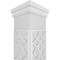 Ekena Millwork Craftsman Classic Square Non-Tapered Mosaic Fretwork Column w/ Prairie Capital & Prairie Base CC1210ENMSCPRPR - alternate 5